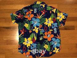 New XL Polo Ralph Lauren Floral Tropical Cruise Royal Logo Classic Fit Shirt Men