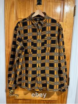 New with Tag Double RL Ralph Lauren Men's Jacquard Work in YellowithSulphur Large