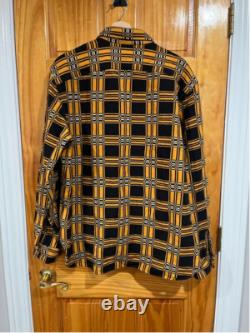 New with Tag Double RL Ralph Lauren Men's Jacquard Work in YellowithSulphur Large