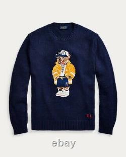 Nwt $398 Polo Ralph Lauren Mens 2xl Summer 2020 Cp-93 Sailing Bear Navy Sweater