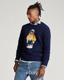 Nwt $398 Polo Ralph Lauren Mens 2xl Summer 2020 Cp-93 Sailing Bear Navy Sweater