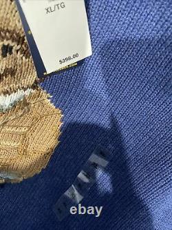 Nwt Polo Ralph Lauren Classic Bear Knit Sweater Pullover Crewneck Blue Sz XL