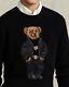 Nwt Polo Ralph Lauren Mens Xxl Black Lunar New Year Bear Wool & Cashmere Sweater