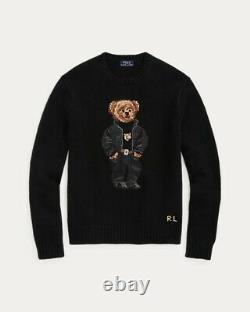 Nwt Polo Ralph Lauren Mens XXL Black Lunar New Year Bear Wool & Cashmere Sweater