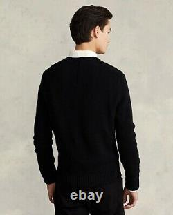Nwt Polo Ralph Lauren Mens XXL Black Lunar New Year Bear Wool & Cashmere Sweater