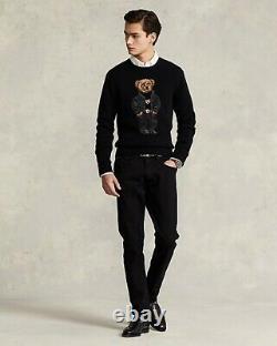 Nwt Polo Ralph Lauren Mens XXL Black Lunar New Year Bear Wool & Cashmere Sweater