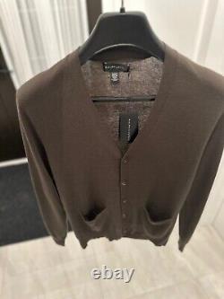 Nwt Ralph Lauren Black Label Made In Italy -men's Cashmere Cardigan Size M