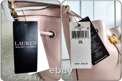 Nwt! Ralph Lauren Pink Leather Andie Drawstring Bucket Crossbody Bag $295 Nwt! Ralph Lauren Pink Leather Andie Drawstring Bucket Crossbody Bag $295