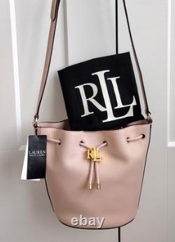 Nwt! Ralph Lauren Pink Leather Andie Drawstring Bucket Crossbody Bag $295 Nwt! Ralph Lauren Pink Leather Andie Drawstring Bucket Crossbody Bag $295