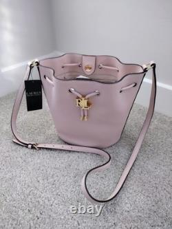 Nwt! Ralph Lauren Pink Leather Andie Drawstring Bucket Crossbody Bag $295 Nwt! Ralph Lauren Pink Leather Andie Drawstring Bucket Crossbody Bag $295