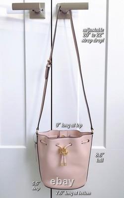 Nwt! Ralph Lauren Pink Leather Andie Drawstring Bucket Crossbody Bag $295 Nwt! Ralph Lauren Pink Leather Andie Drawstring Bucket Crossbody Bag $295