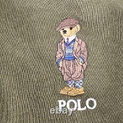 Nwt Ralph Lauren Polo Bear Classic Fit Rugby Shirt Corduroy Collar Stripe