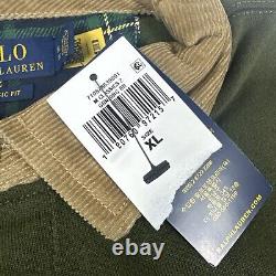 Nwt Ralph Lauren Polo Bear Classic Fit Rugby Shirt Corduroy Collar Stripe