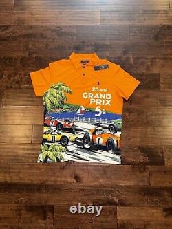 Nwt Vintage Ralph Lauren Polo Sport Grand Prix Stadium P Wing Racing Beach Sz L