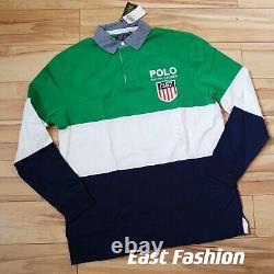 POLO RALPH LAUREN 1967 long sleeve color block Rugby shirt