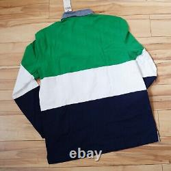 POLO RALPH LAUREN 1967 long sleeve color block Rugby shirt