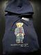 Polo Ralph Lauren Men's (l, Xl) Polo Bear Navy Blue Sweatshirt Hoodie New $188