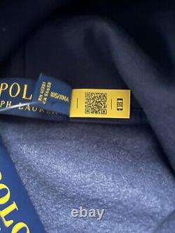 POLO RALPH LAUREN MEN'S (L, XL) POLO BEAR NAVY BLUE Sweatshirt Hoodie New $188