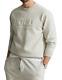 Polo Ralph Lauren Men's Big & Tall Grey Embossed Logo Double Knit Sweatshirt Nwt