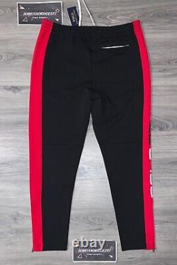 POLO RALPH LAUREN Men's Black Red POLO 67 Logo Double Knit Jogger Track Pant NWT