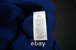 POLO RALPH LAUREN Men's Blue Polo Varsity Tiger Cotton Pullover Sweater NEW NWT