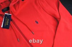POLO RALPH LAUREN Men's Bright Red Double Knit Full Zip Hoodie & Jogger Set NWT
