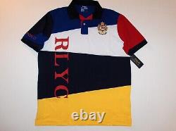 POLO RALPH LAUREN Men's Classic Fit Crest Nautical Yacht Performance Polo Shirt