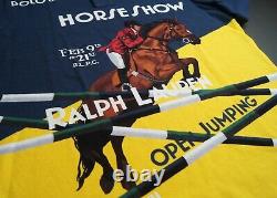 POLO RALPH LAUREN Men's Classic Fit Jumping Horse Show Graphic Polo Shirt NEW