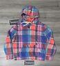Polo Ralph Lauren Men's Large Plaid Fleece Lined Sweatshirt Hoodie Nwt $388