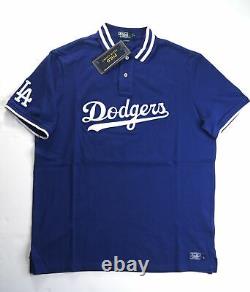 POLO RALPH LAUREN Men's MLB Collection Dodgers LA Polo Shirt Blue NEW NWT