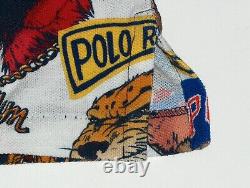 POLO RALPH LAUREN Men's Mascot Pennant Collegiate Custom Slim Fit Mesh Shirt NWT