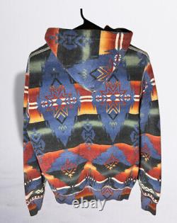 POLO RALPH LAUREN Men's Multicolor Aztec Southwestern Hoodie Sweatshirt NEW NWT