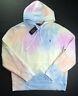 Polo Ralph Lauren Men's Multicolor Pastel Tie-dye Fleece Pullover Hoodie New Nwt