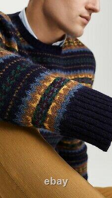 POLO RALPH LAUREN Men's Multicolor Wool Fair Isle Crewneck Sweater Sz M-XXL NWT