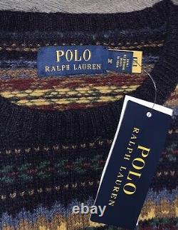 POLO RALPH LAUREN Men's Multicolor Wool Fair Isle Crewneck Sweater Sz M-XXL NWT