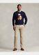 Polo Ralph Lauren Men's Polo Dog Cashmere Sweater $398 Navy Blue Size Xlarge Nwt