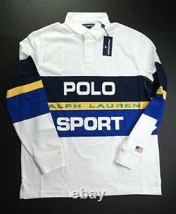 POLO RALPH LAUREN Men's Polo Sport Classic Fit Bold Colorblock Rugby Shirt NWT
