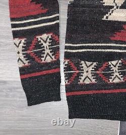 POLO RALPH LAUREN Men's Red Grey Multi Aztec Shawl Knit Cardigan Sweater NWT