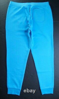 POLO RALPH LAUREN Men's Turquoise Blue Double Knit Full Zip Hoodie & Jogger Set