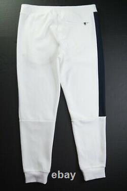 POLO RALPH LAUREN Men's White Mesh Cotton Blend Pullover Hoodie & Pant Set NWT