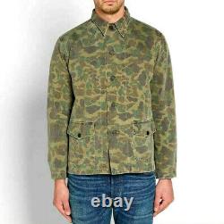 POLO RALPH LAUREN RRL 1940s USS MISSOURI FROGSKIN CAMO 13STAR SHIRT JACKET $395P