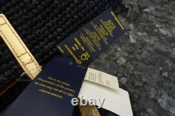 POLO RALPH LAUREN Raffia woven black & gold Tote Bag purse New with tags