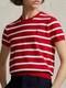 Polo Ralph Lauren Striped Short Sleeve Sweater Red Size L Orig. $195 New