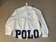 Polo Ralph Lauren White Hi-low Oversized Logo Design Oxford Button Down Sz Large