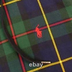 POLO Ralph Lauren Mens ST. ANDREWS Plaid Hooded Cotton Twill Long Sleeve Shirt