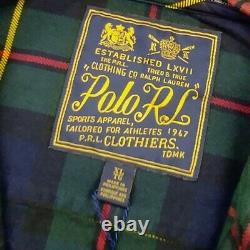 POLO Ralph Lauren Mens ST. ANDREWS Plaid Hooded Cotton Twill Long Sleeve Shirt