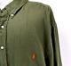 Polo Ralph Lauren Big & Tall Mens 100% Linen Shirt Dark Sage Green Size 3xb New