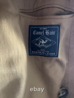 Polo Ralph Lauren 100% Camel Hair Polo Coat 44r- flawless condition
