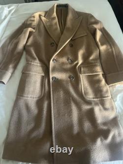 Polo Ralph Lauren 100% Camel Hair Polo Coat 44r- flawless condition