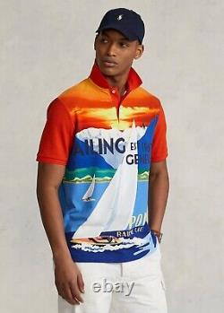 Polo Ralph Lauren 1967 Geneva Regatta Yacht Sailing Mesh Polo Shirt NWT L